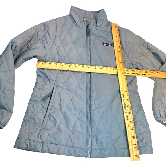 Patagonia Girls Nano Puff Jacket Coat Light plume Grey Blue Size: M (10). - Picture 9 of 13